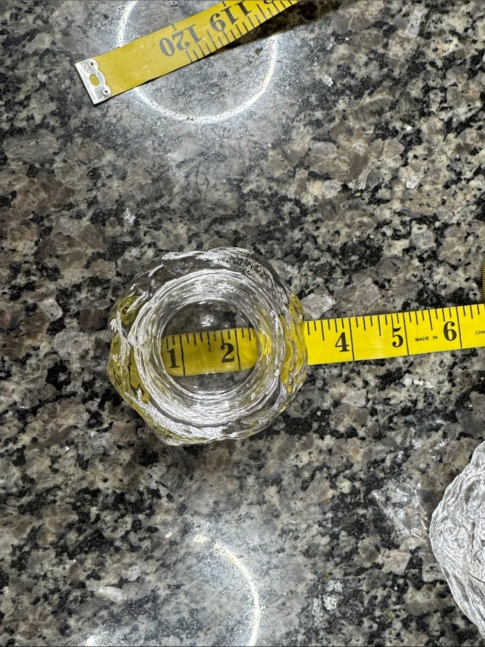 Kosta Boda Clear Textured snowballs Glass Votive Trio